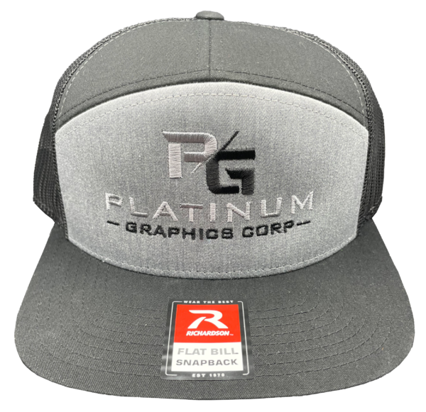 Platinum Graphics Richardson 168 7 Panel Alternate Color: Heather Grey/Black