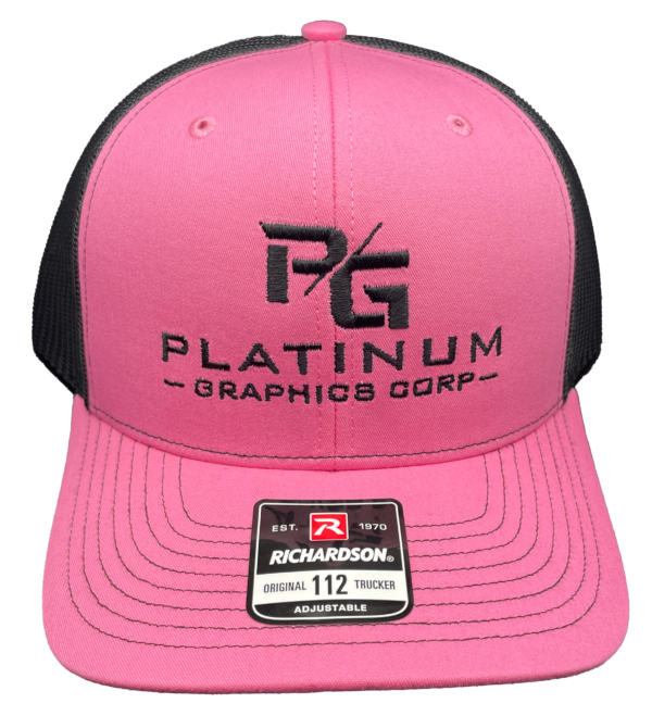 Platinum Graphics Richardson 112 6 Panel Split Color: Pink/Black