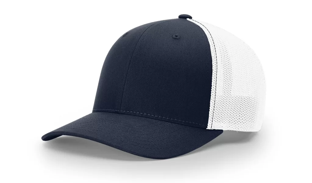 Navy and white split Richardson 110 hat