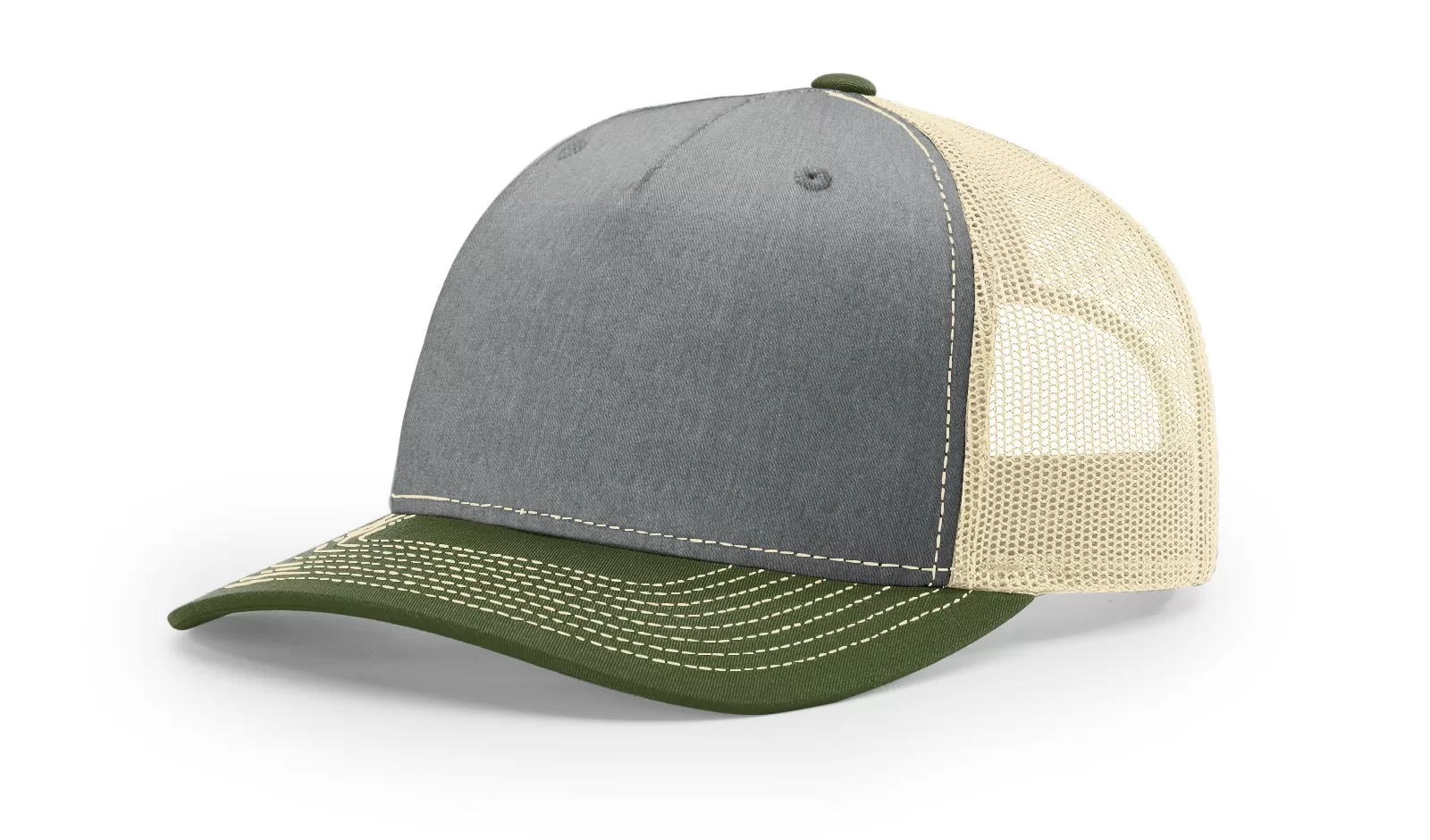 Tri-Color : Heather Grey/Birch/Army Olive