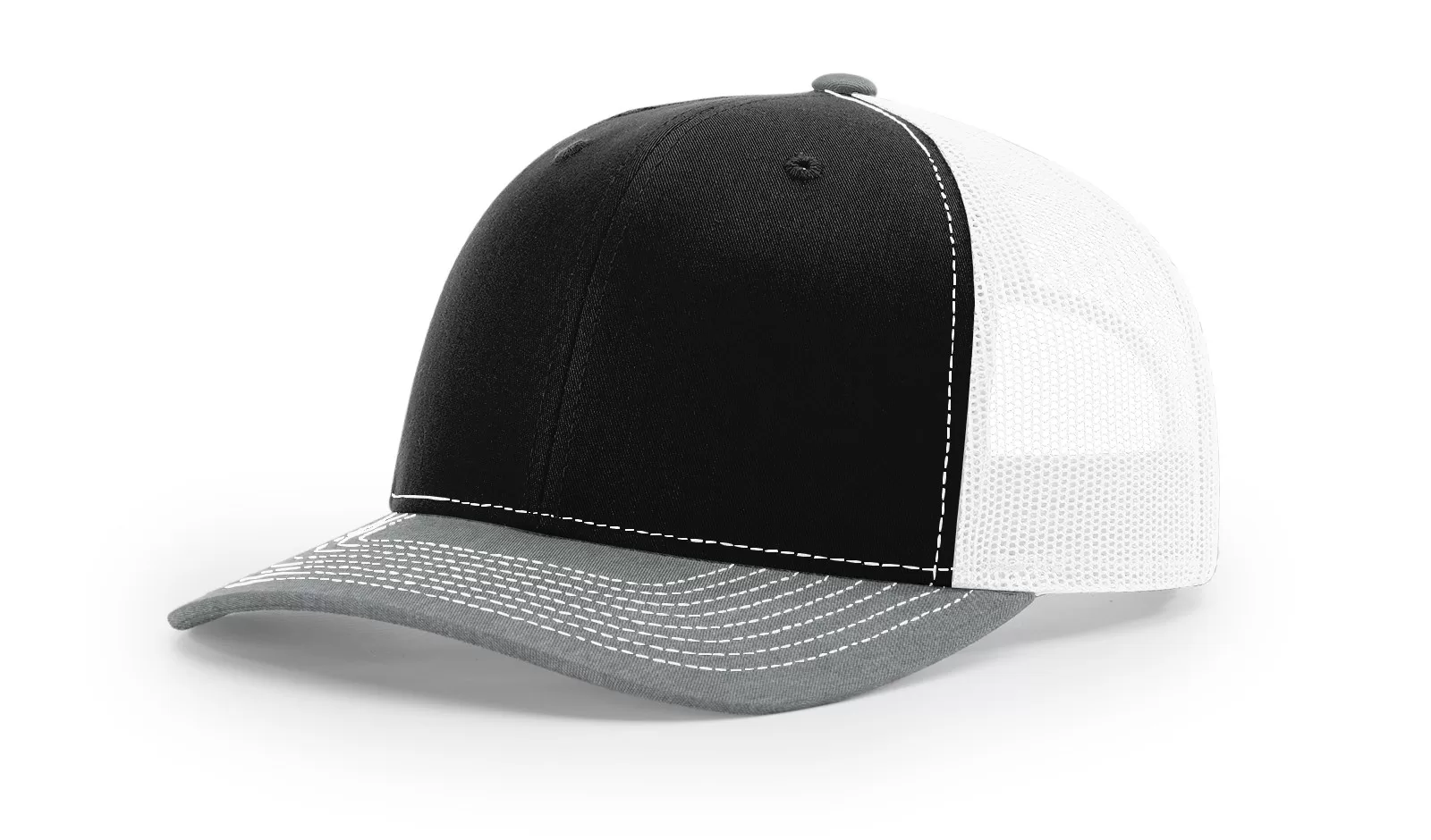 Tri-Color : Black/White/Heather Grey