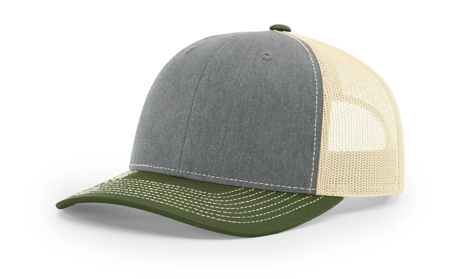 Tri-Color : Heather Grey/Birch/Army Olive