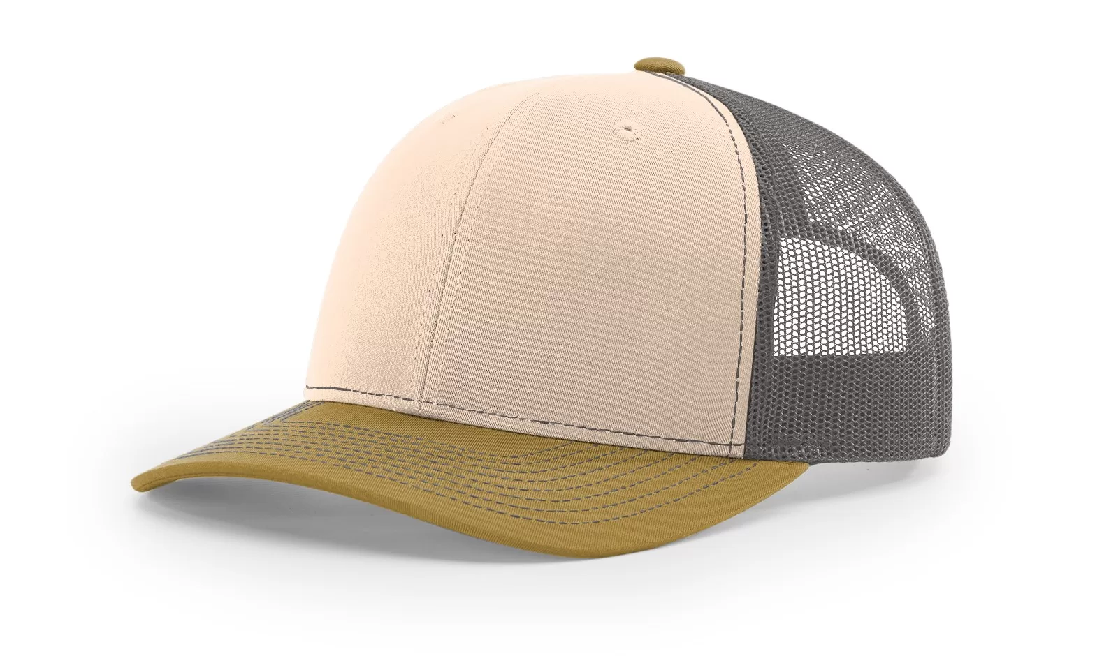 Tri-Color : Mink Beige/Charcoal/Amber Gold