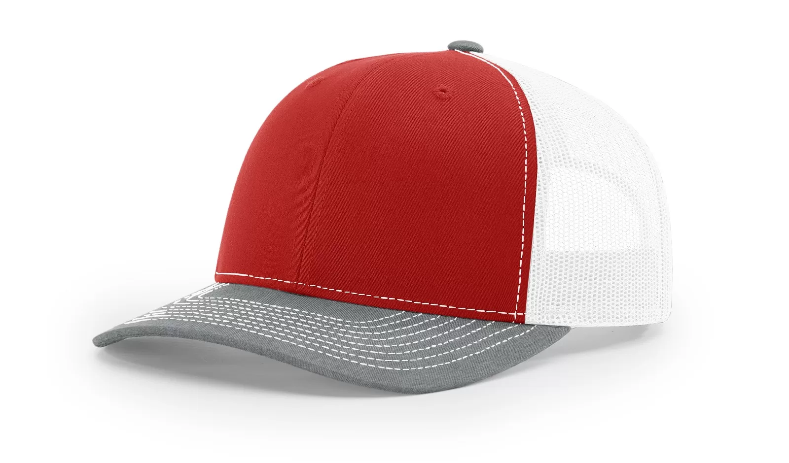 Tri-Color : Red/White/Heather Grey