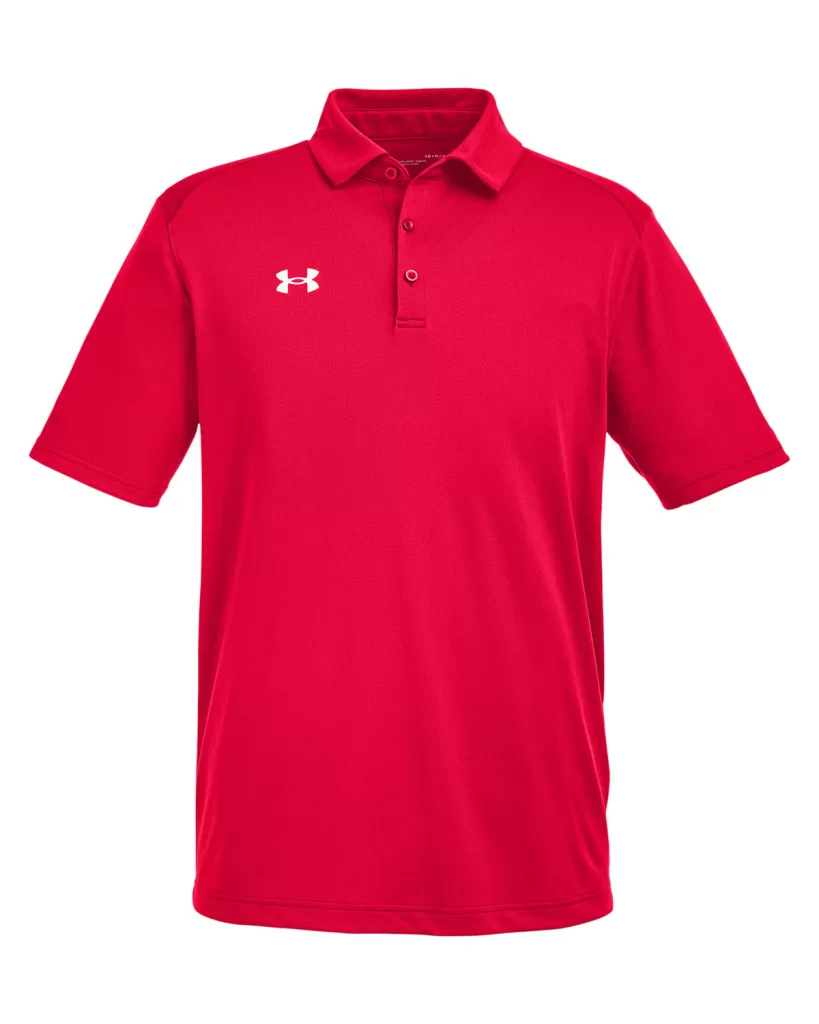 Men's Under Armour Tech red polo
