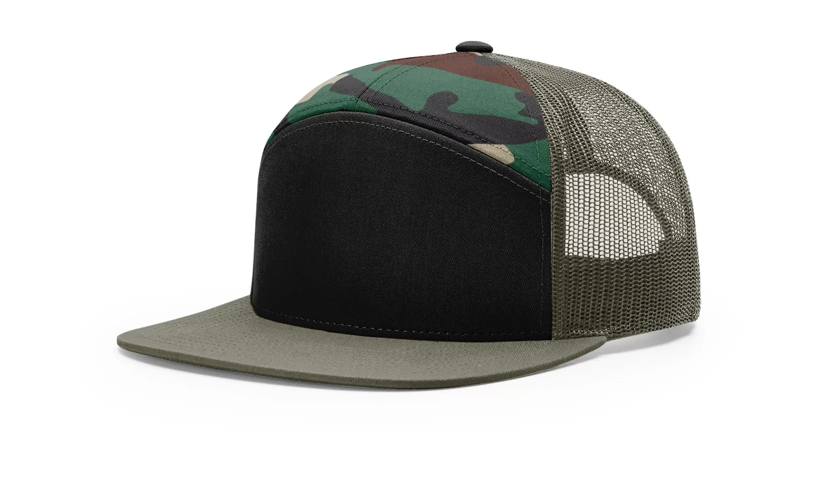 Tri-Color : Black/Green Camo/Loden